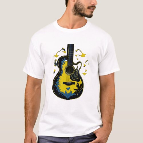 Vintage Rock _ Guitarra Retr T_Shirt