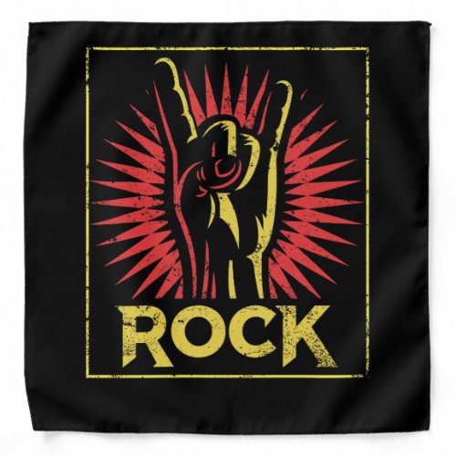 Vintage Rock n Roll _ Concert Band Retro Bandana