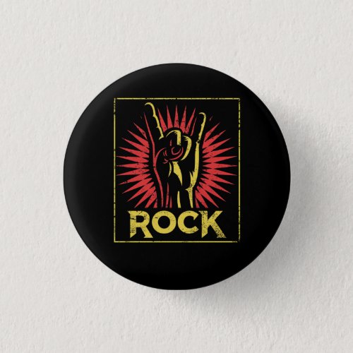 Vintage Rock n Roll _ Concert Band Retro Button