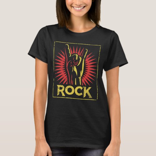 Vintage Rock n Roll _ Concert Band Retro T_Shirt