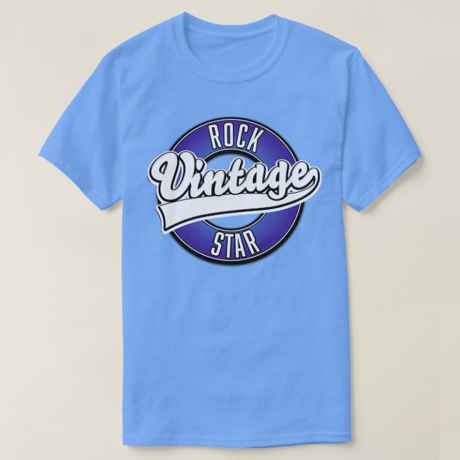 Vintage Rock Star T-Shirt (Design Front)