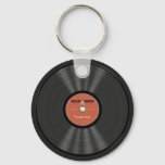 Vintage Rock Vinyl Record Keychain at Zazzle