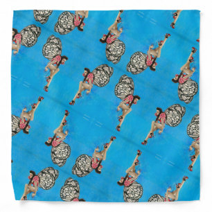 Vintage Rockabilly Fairy Bandana