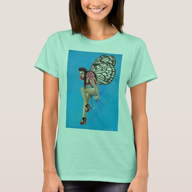 Vintage Rockabilly Fairy Tie-dye Women's T-shirt (Front)