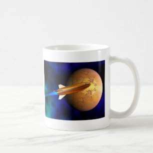 vintage rocket coffee mug