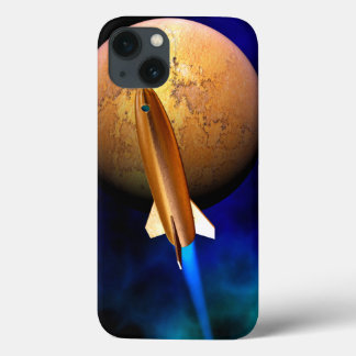 vintage rocketship iPhone 13 case
