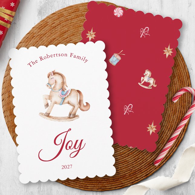 Vintage Rocking Horse Christmas Card (Creator Uploaded)