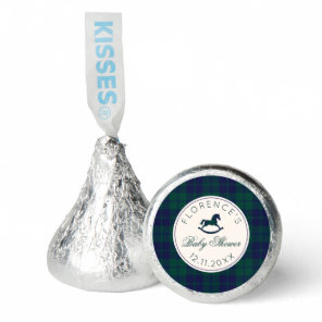 Vintage Rocking Horse Classic Plaid Baby Shower Hershey®'s Kisses®