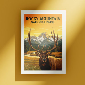 Vintage Rocky Mountain National Park Postcard