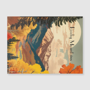 Vintage Rocky Mountains Autumn Custom Text