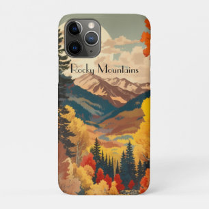 Vintage Rocky Mountains Autumn Escape iPhone 11 Pro Case