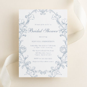 Vintage Rococo Victorian Bridal Shower Invitation