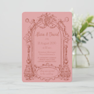 Vintage Rococo Wedding Invitations