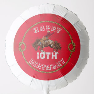 Vintage rodeo bull rider balloon