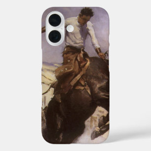 Vintage Rodeo Cowboy, Breezy Riding by WHD Koerner iPhone 16 Case
