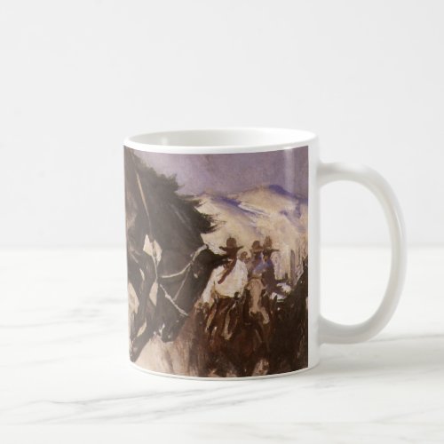 Vintage Rodeo Cowboy Breezy Riding by WHD Koerner Coffee Mug