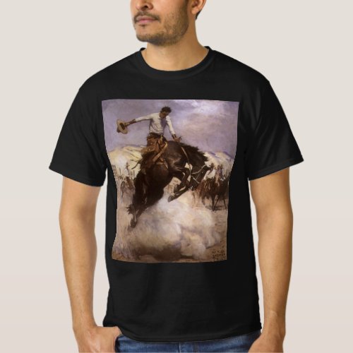 Vintage Rodeo Cowboy Breezy Riding by WHD Koerner T_Shirt