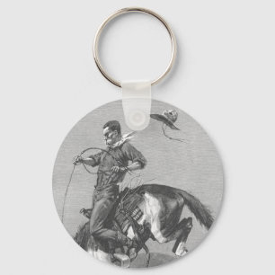 Vintage Rodeo Cowboys, Bucking Bronco by Remington Keychain