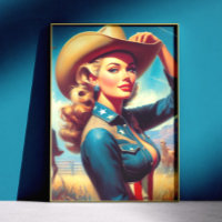 Vintage Rodeo Pin-up