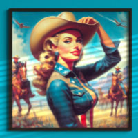 Vintage Rodeo Pin-up