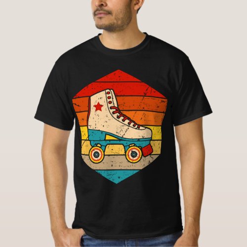 Vintage Roller Skate For Roller Skater Skating Men T_Shirt