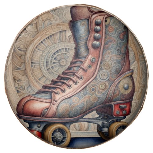 Vintage Roller skates art Chocolate Covered Oreo