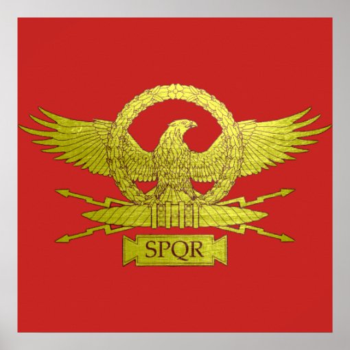 Vintage Roman Legion Insignia Poster | Zazzle