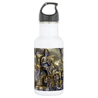 VINTAGE ROMAN MURAL STAINLESS STEEL WATER BOTTLE