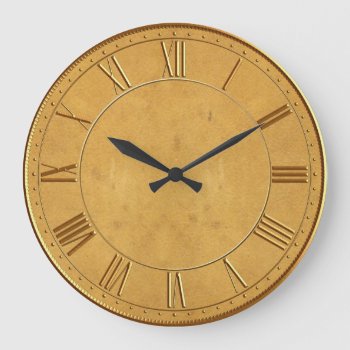 Vintage Roman Numeral Large Clock by Lasting__Impressions at Zazzle
