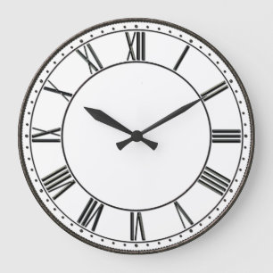 Vintage Roman Numeral Large Clock