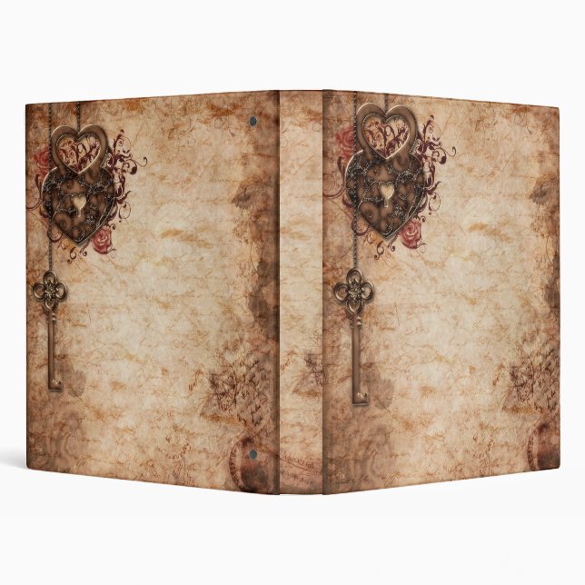 Vintage Romance 3 Ring Binder (Background)