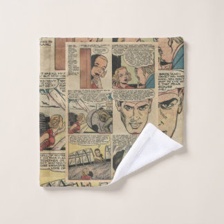 Vintage Romance Comic Layout  Wash Cloth