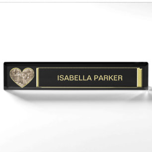 Vintage Romance couple, man and woman love Desk Name Plate