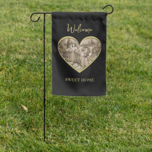 Vintage Romance couple, man and woman love Garden Flag