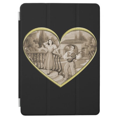 Vintage Romance couple man and woman love iPad Air Cover