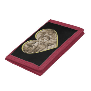 Vintage Romance couple, man and woman love Tri-fold Wallet