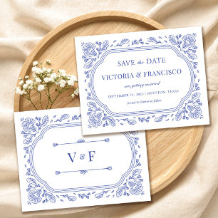 Vintage Romance Floral Save the Date Invitation