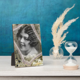 Vintage Romance Sheer Art Plaque