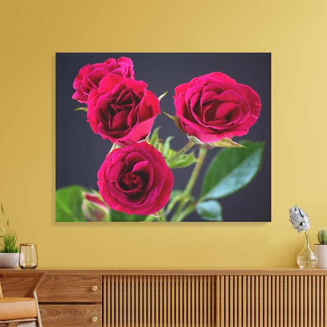 Vintage Romance Wrapped Canvas Print (Insitu(LivingRoom))