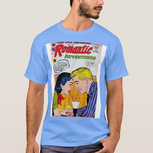 Vintage Romantic Adventures Cover T_Shirt