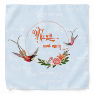 Vintage romantic birds bandana