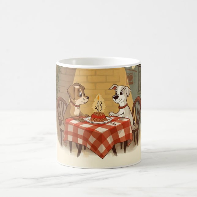 Vintage Romantic Dinner Invitation card Coffee Mug (Center)