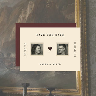 Vintage Romantic Editorial Photo Save the Date