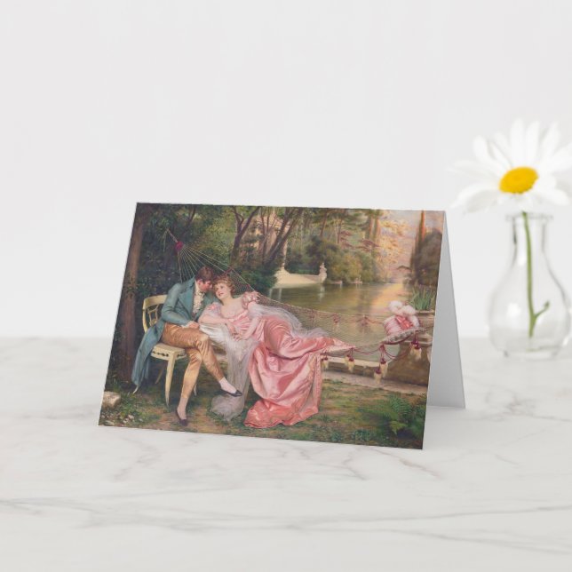 Vintage, Romantic Greeting Card (Small Plant)