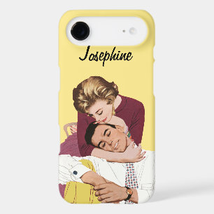 Vintage Romantic Love, Retro Romance in Yellow iPhone 17 Air Case