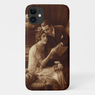 Vintage Romantic Music, Love and Romance Lovers iPhone 11 Case