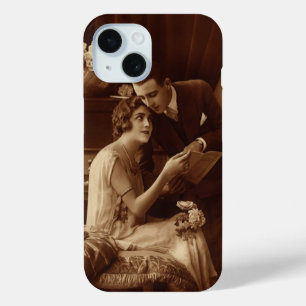 Vintage Romantic Music, Love and Romance Lovers iPhone 15 Case