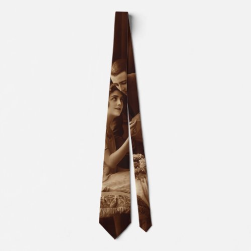 Vintage Romantic Music Love and Romance Lovers Neck Tie