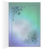 Vintage romantic peacock design cards (Inside (Right))