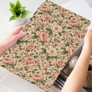 Vintage Romantic Peony & Rose Garden Pattern Envelope Mailers